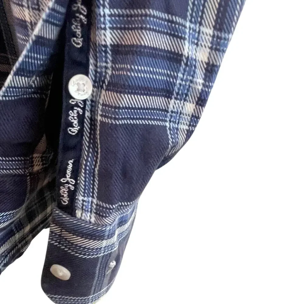 Bobby Jones Collection Blue Plaid Shirt Size Large